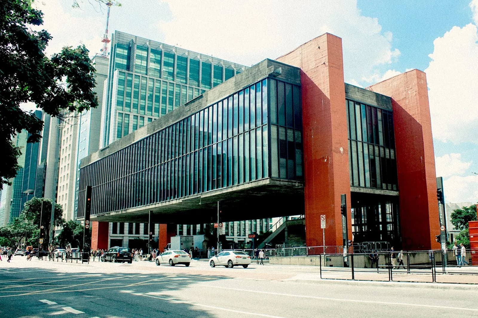 The iconic MASP building, made by Lina Bo Bardi