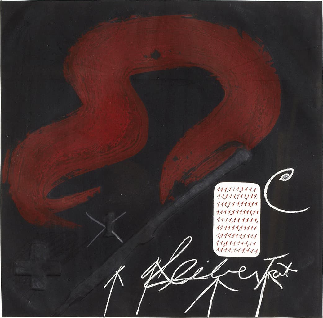 Cinta roja by Antoni Tàpies Puig