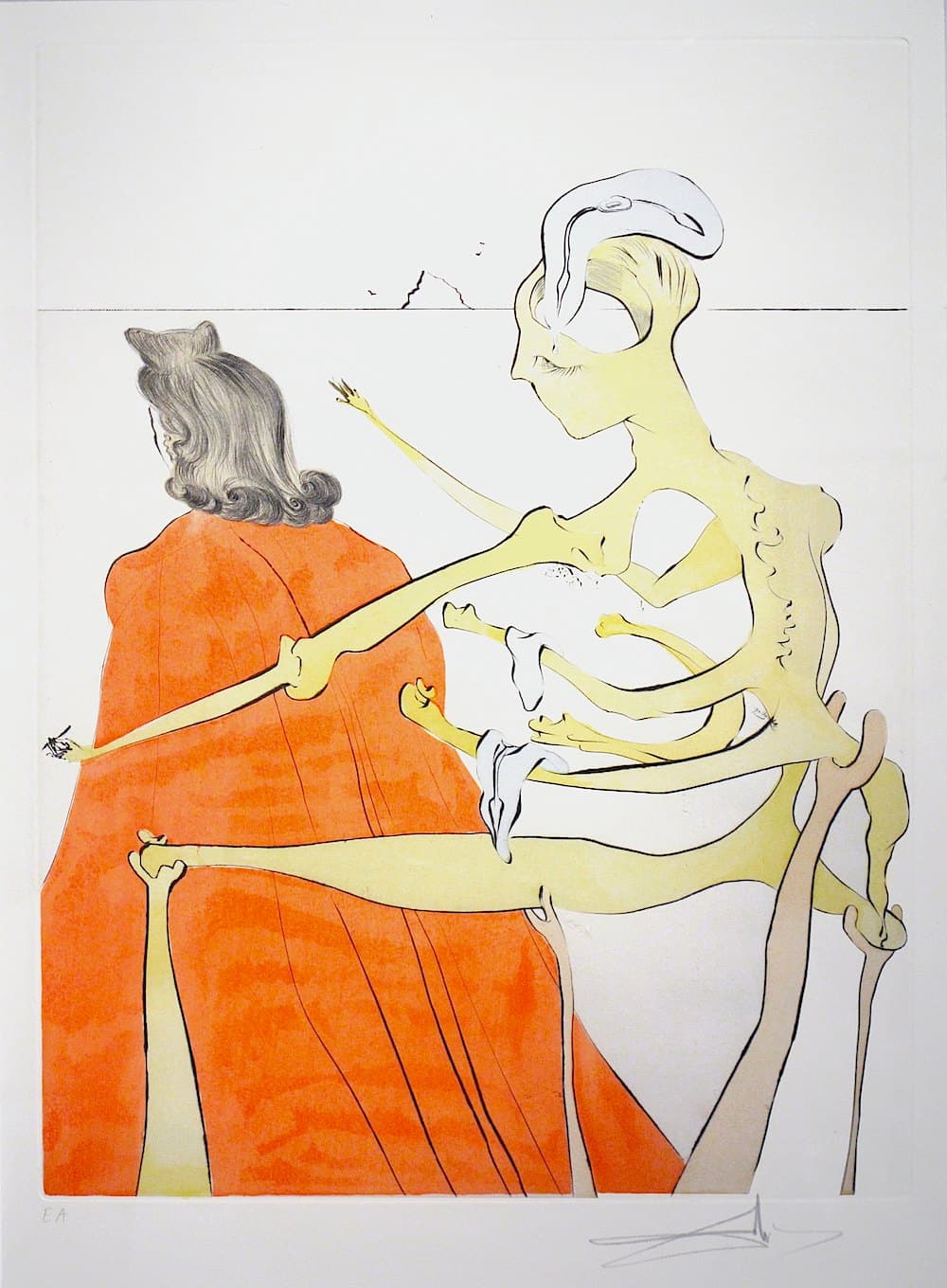 The Divine Back if Gala by Salvador Dalí