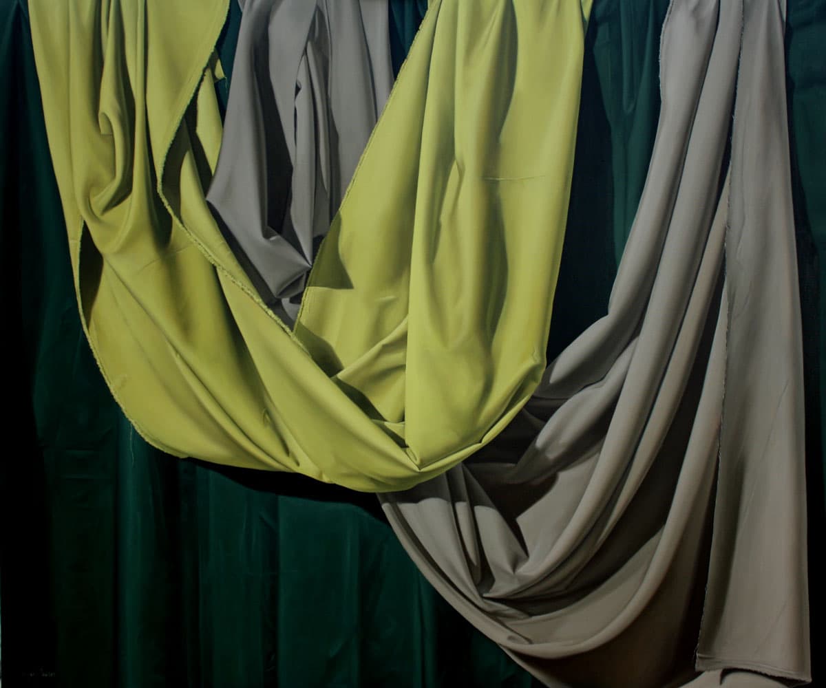 Pliegues en verdes by Miguel Angel Núñez
