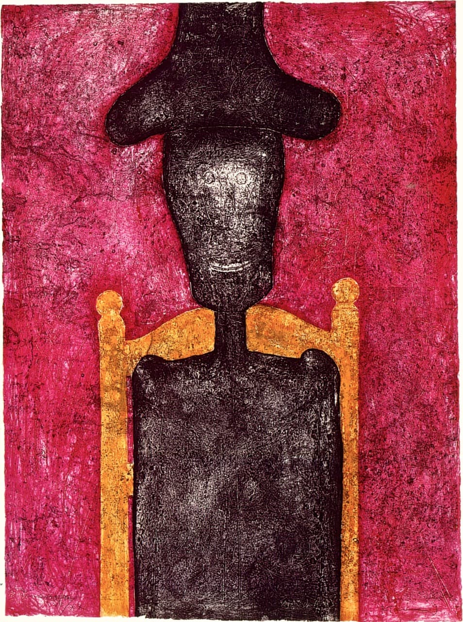 Hombre en negro by Rufino Tamayo