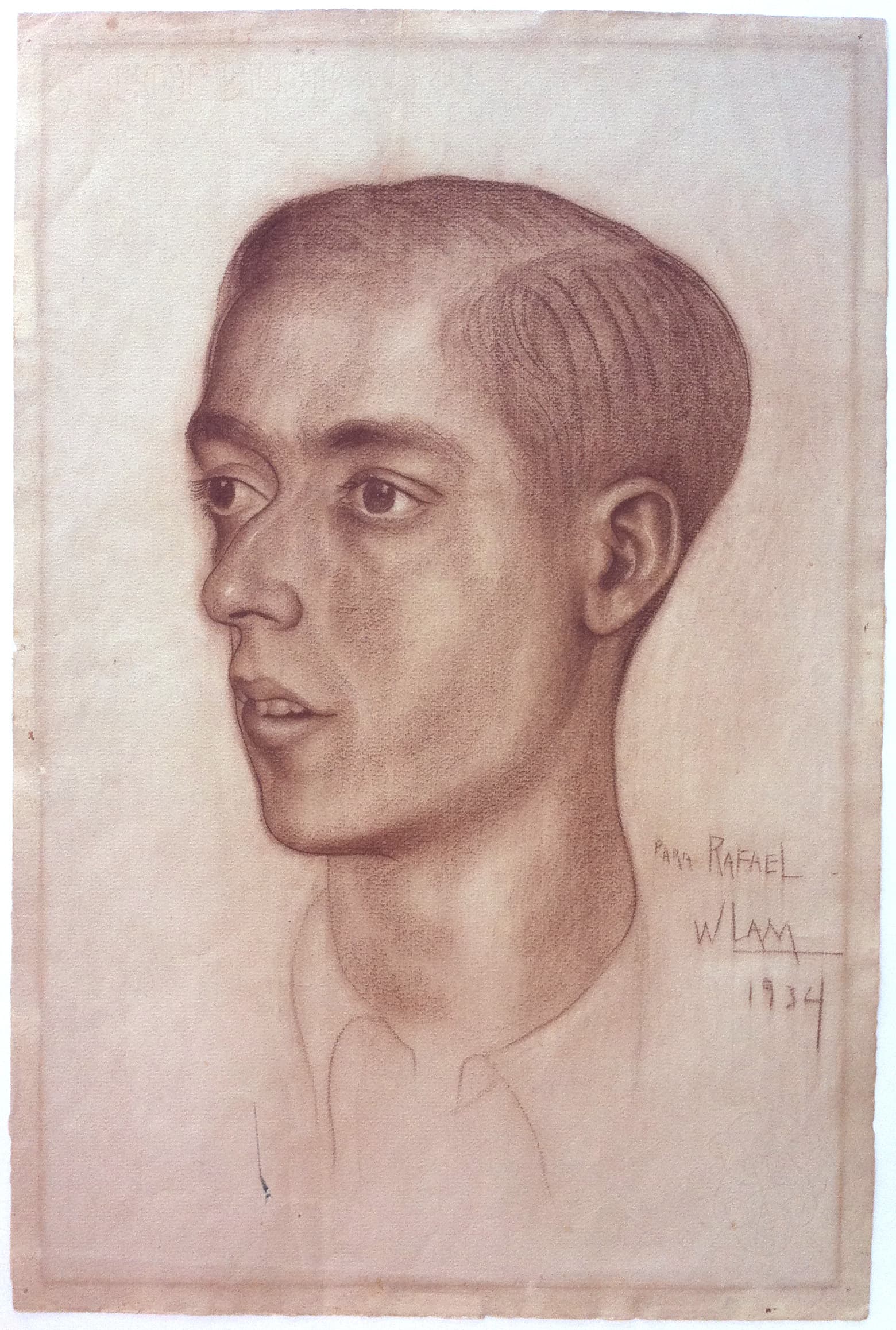 Retrato de Rafael Barrera by Wifredo Lam
