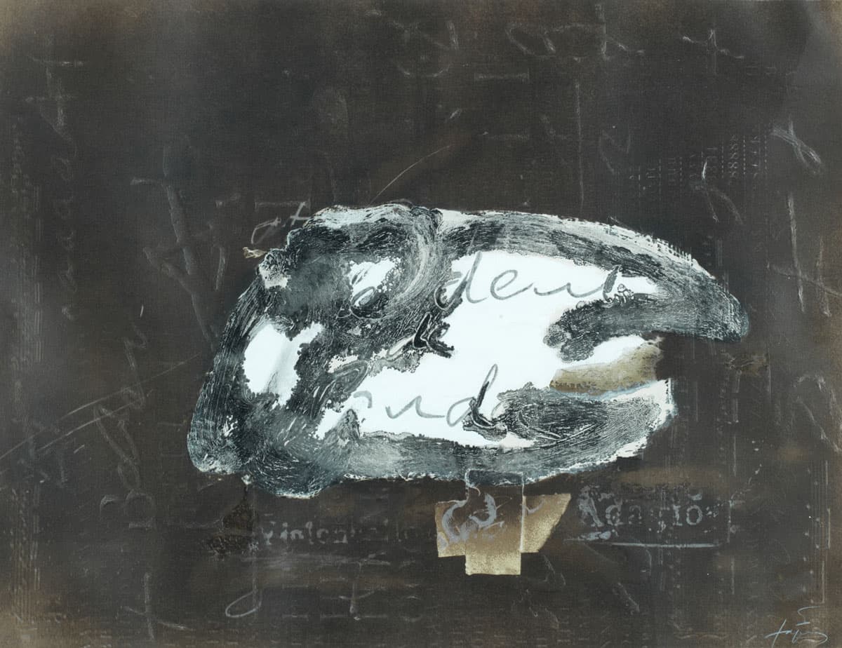 Variaciones sobre un tema musical, 10 by Antoni Tàpies Puig