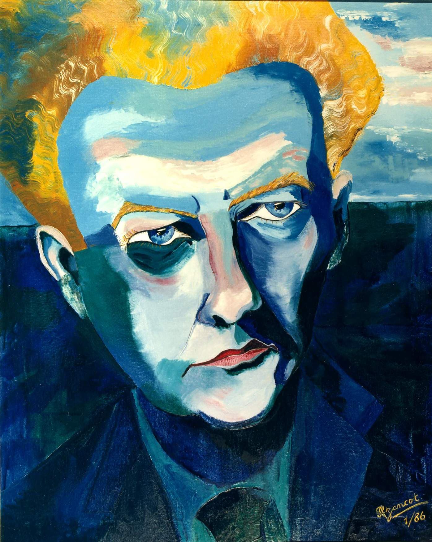BENJAMIN BRITTEN PORTRAIT by Preciada Azancot