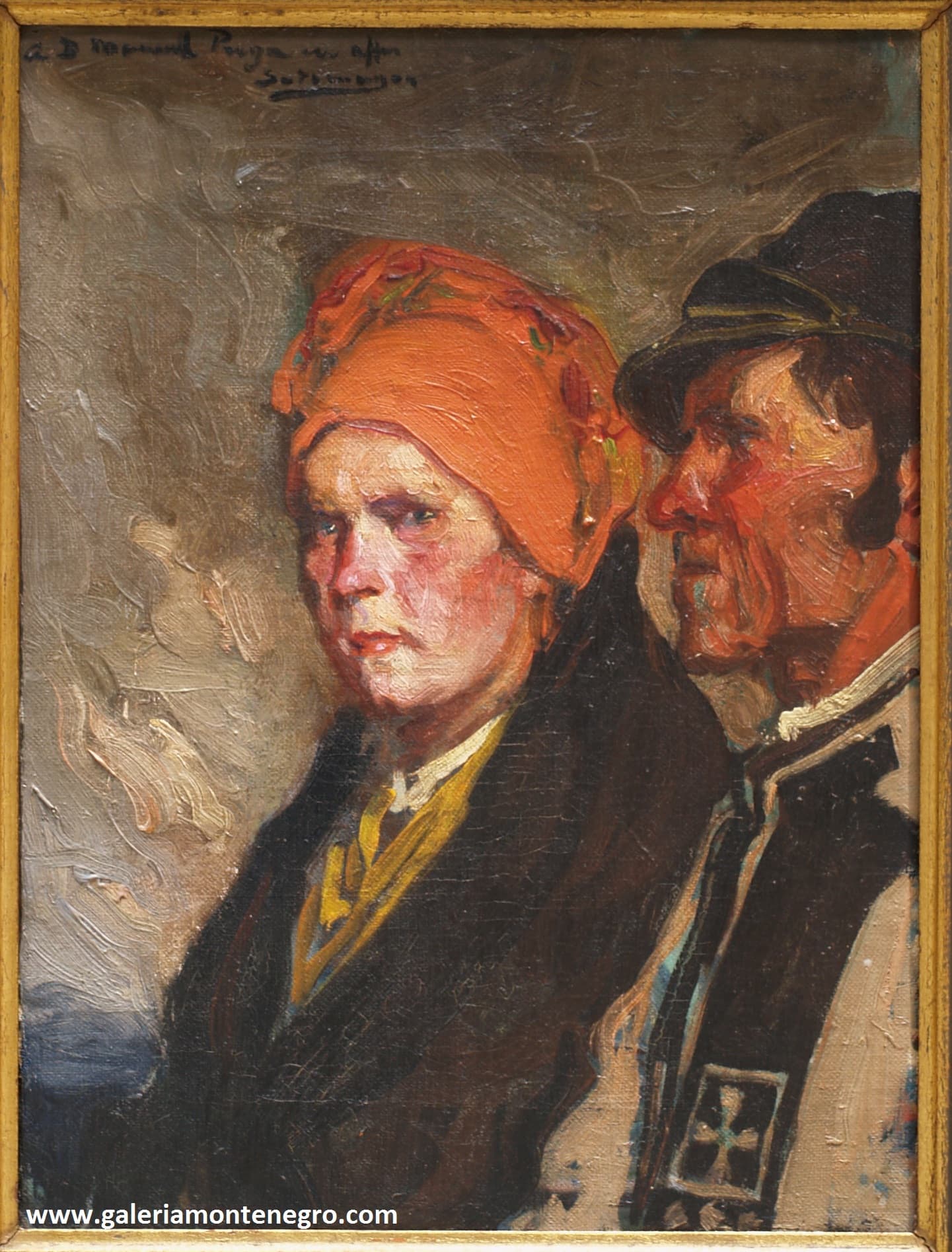 Pareja de gallegos by Fernando Alvarez de Sotomayor y Zaragosa