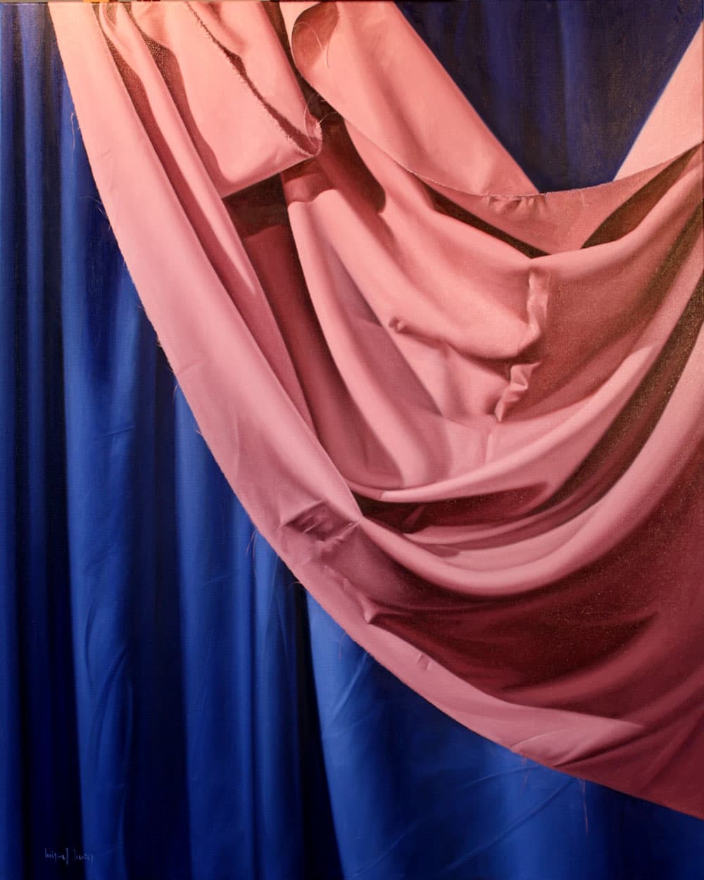 composiciòn en azul y rosa by Miguel Angel Núñez