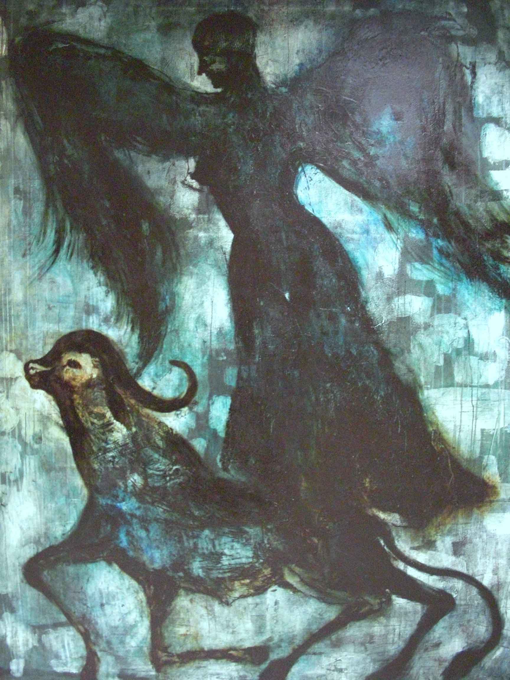 Ángel y Búfalo by Guillermo Olguín