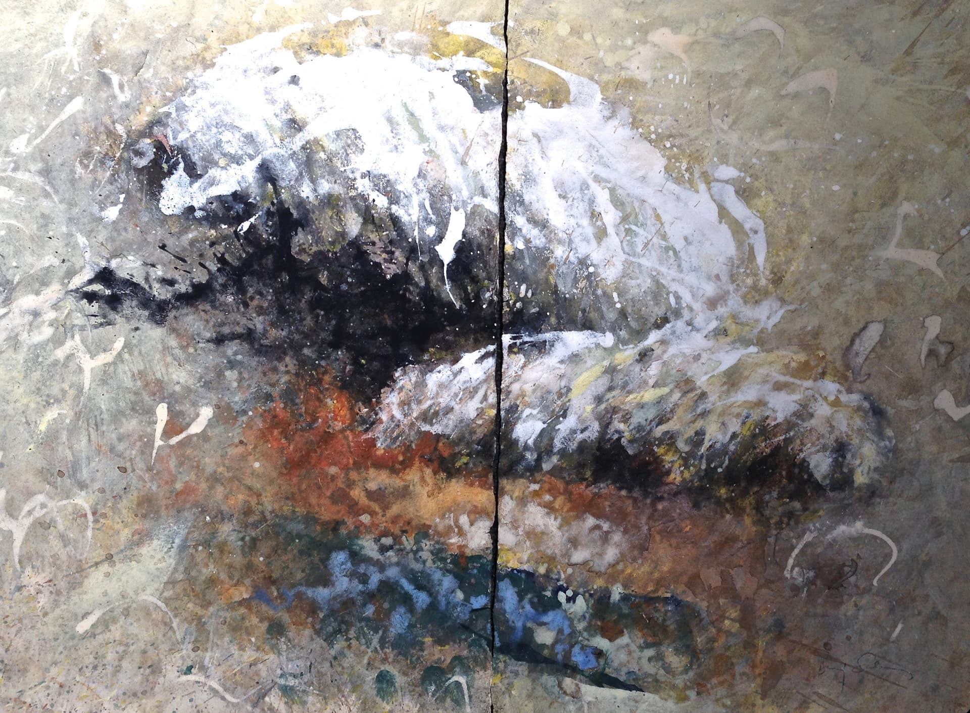 Clouds diptych by Baruj Salinas