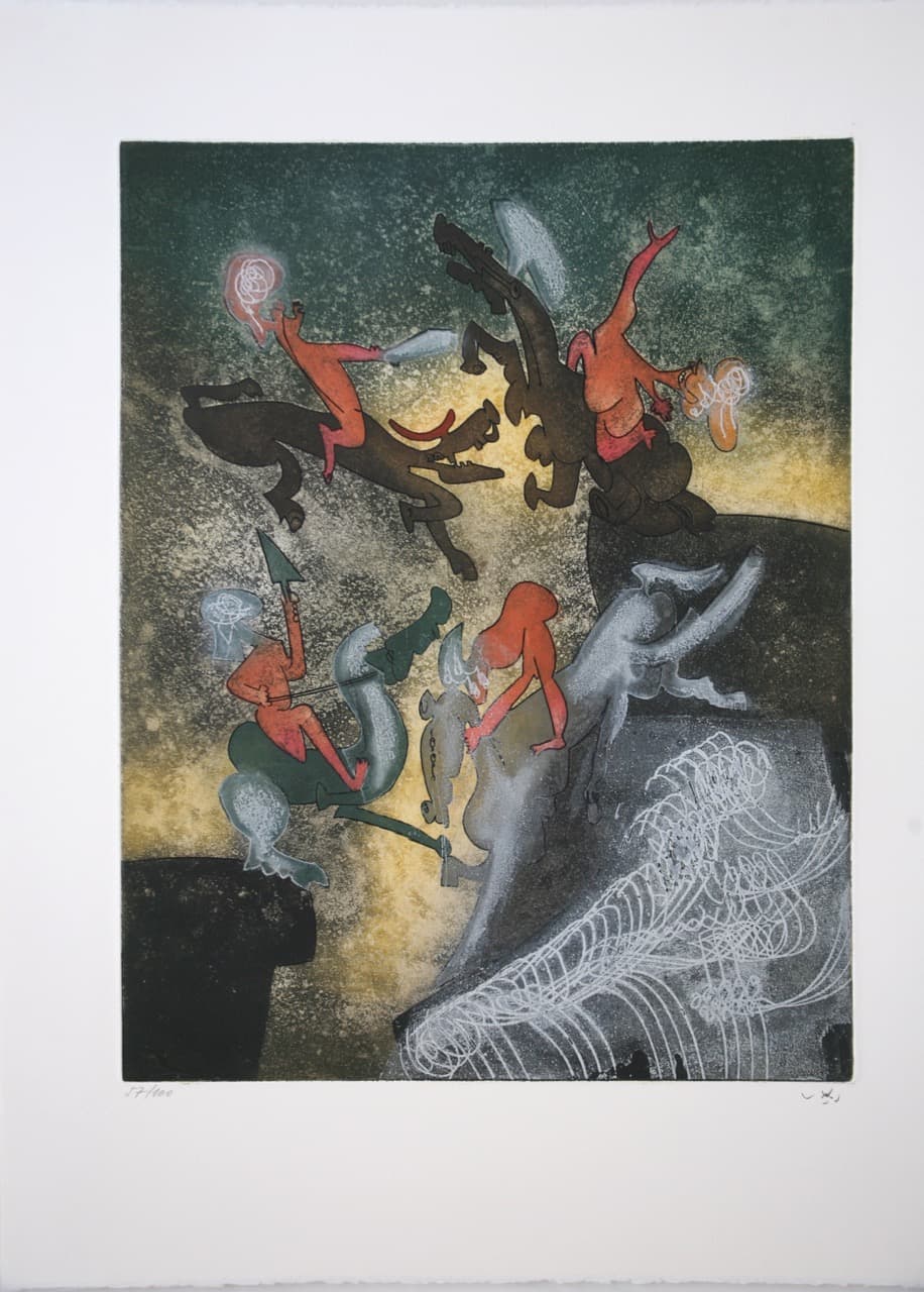 hom'mere chaosmos VII by Roberto Matta