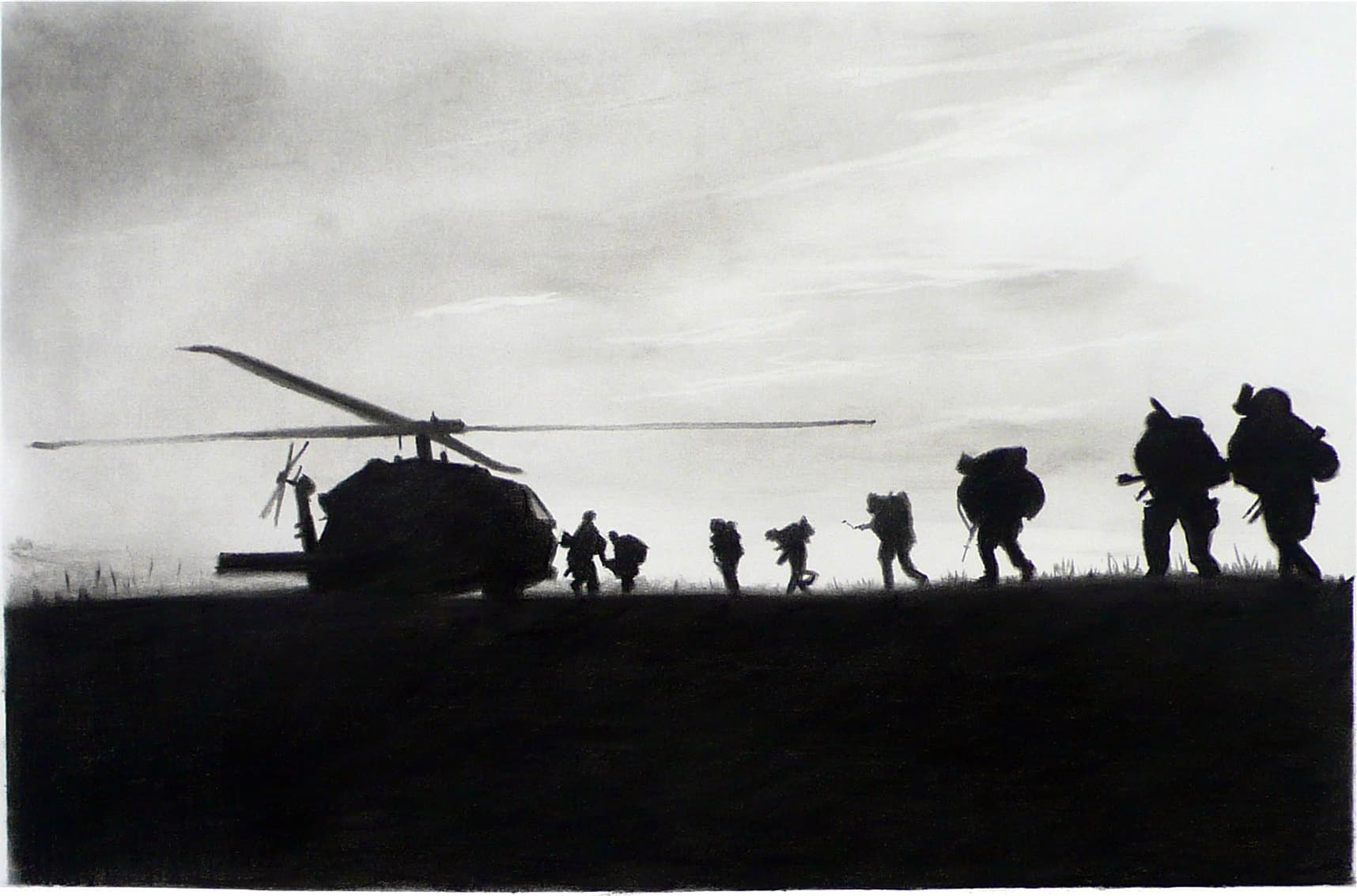 Subiendo al helicóptero by Martín y Sicilia (José Arturo Martin and Javier Sicilia)