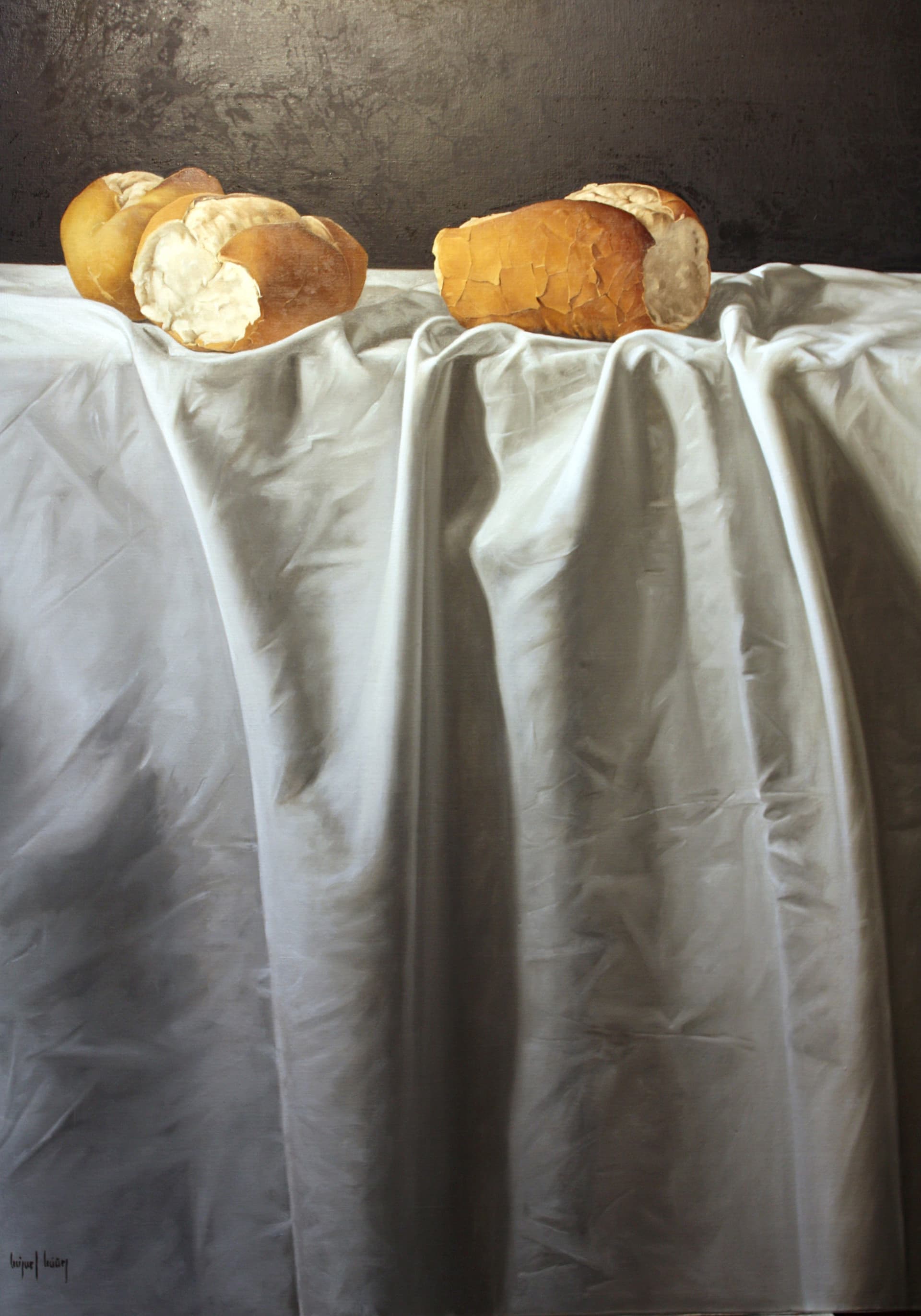 bodegòn con panes by Miguel Angel Núñez