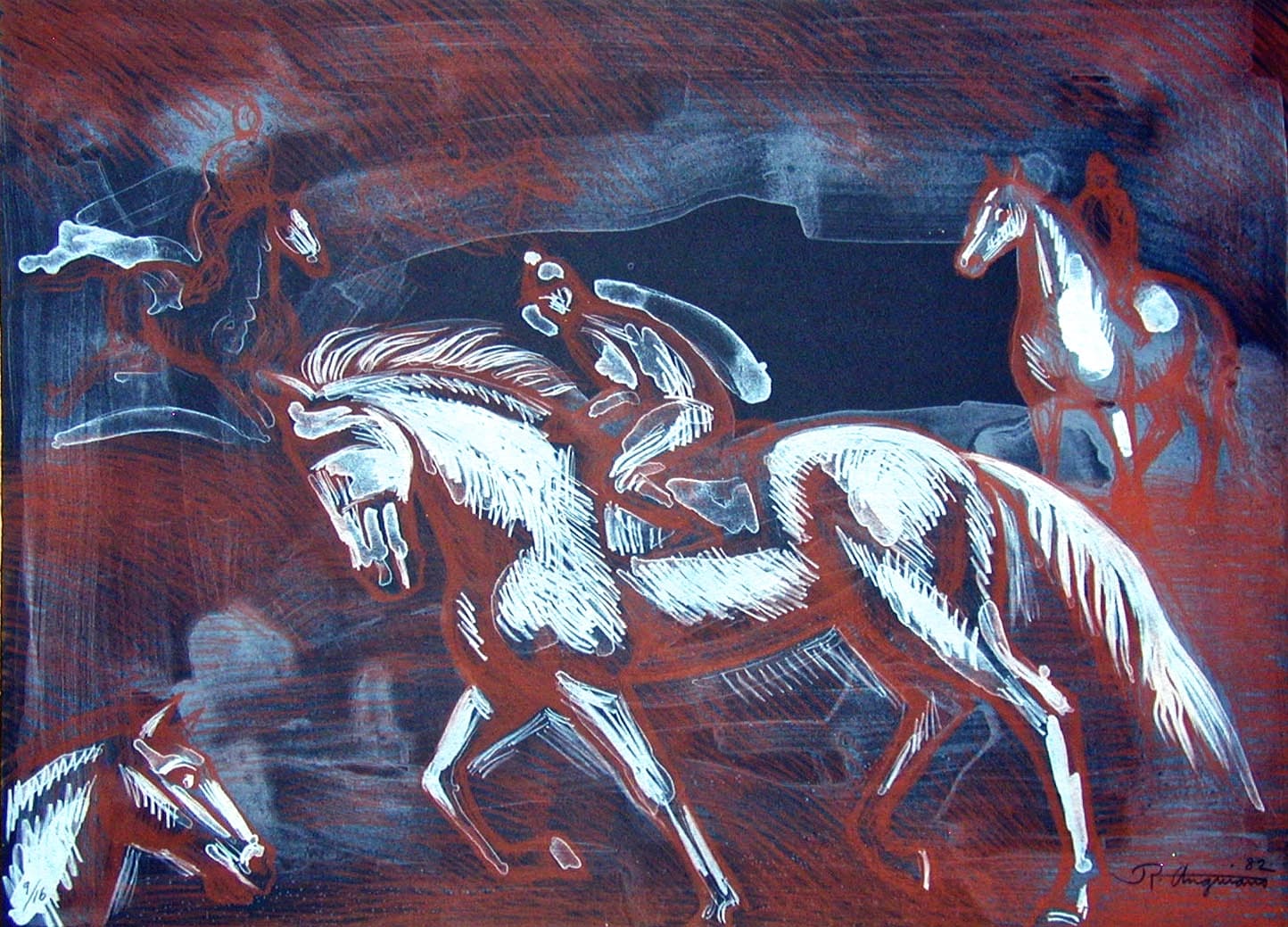 Onyx Horses by Raúl Anguiano