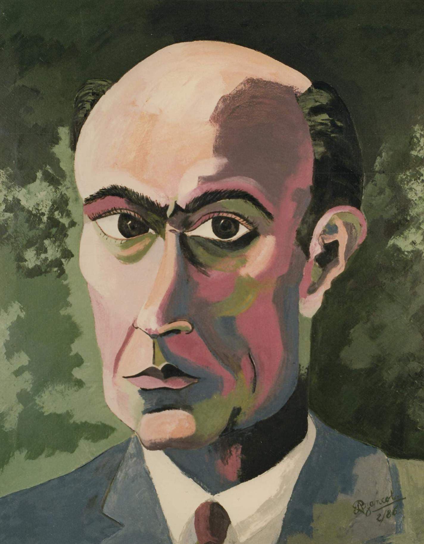 ARNOLD SCHOENBERG PORTRAIT BY PRECIADA AZANCOT by Preciada Azancot