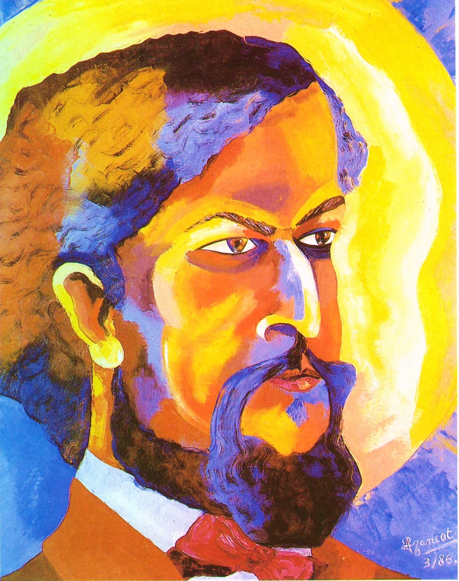 CLAUDE ACHILLE DEBUSSY portrait by Preciada Azancot