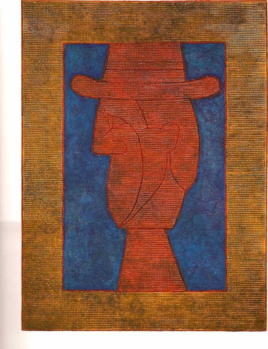 Perfil con sombrero by Rufino Tamayo