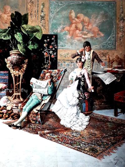 El Recado by Horacio Lengo y Martínez, Painting