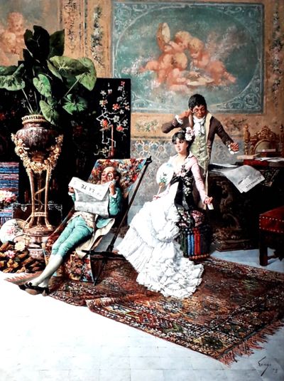 El Recado by Horacio Lengo y Martínez, Painting