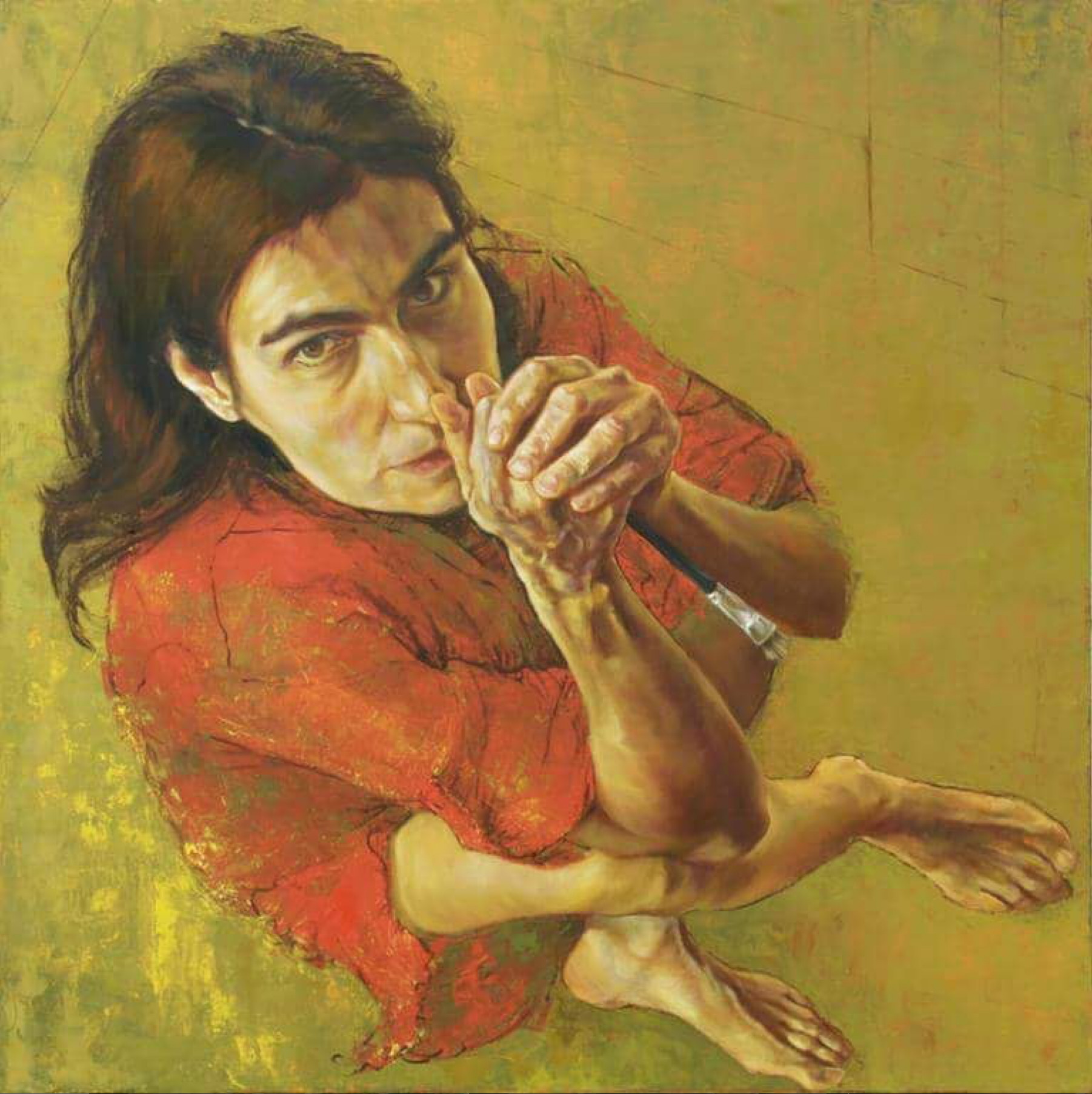 Self Portrait by Carmen Chami, Painting