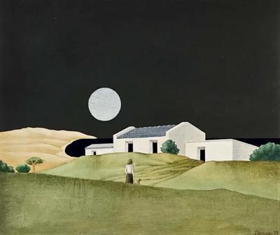 Estancia y Personaje by Jorge Damiani, Painting