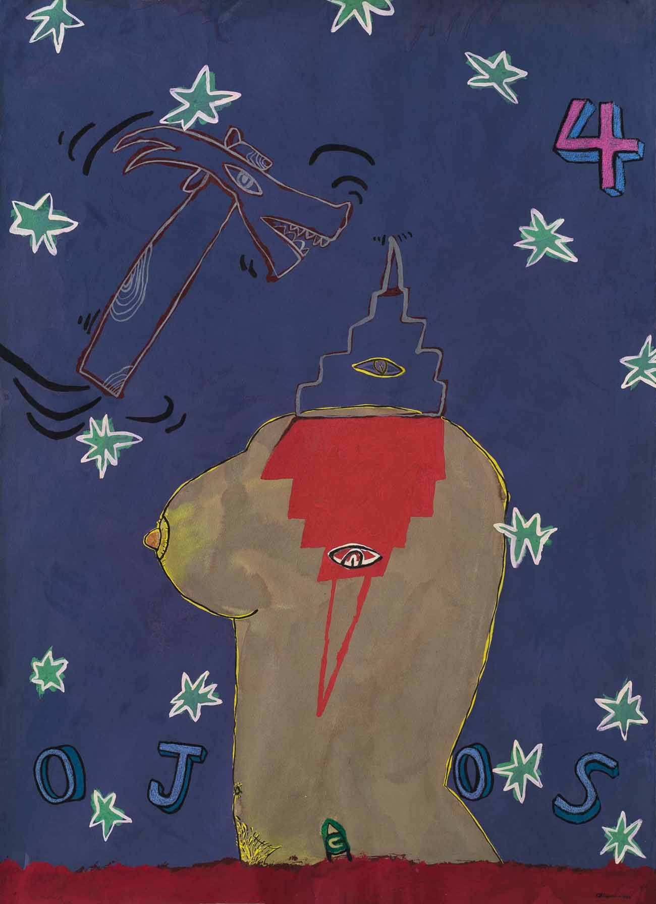 Cuatro ojos et le Martello Dientuzzo by Tonel Antonio Eligio Fernandez, Painting