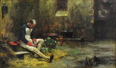 The Hostage by César Álvarez Dumont, Painting