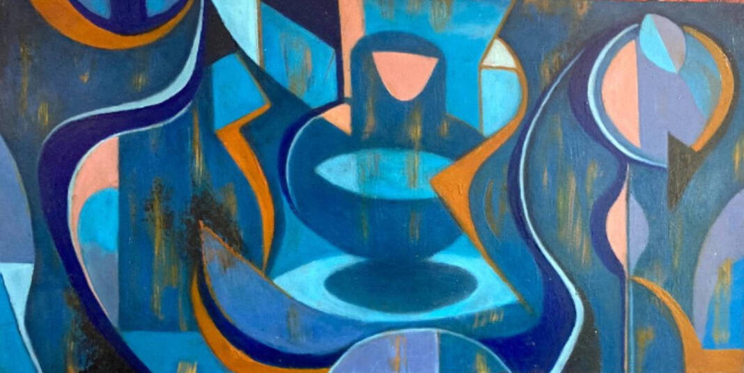 Interior Nocturno by Oscar Gutman, Painting