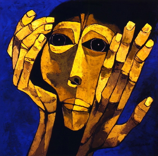 Ternura by Oswaldo Guayasamín, Painting